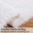 thumbnail image 4 of Fluffy Area Rug, Faux Fur Sheepskin Rug Soft Plush Shaggy Carpet, Luxury Fuzzy Rug, 4 of 5