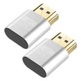thumbnail image 1 of HEVIRGO 2Pcs 4K HDMI-compatible DDC EDID Dummy Plug VGA Virtual Display Emulator Connector Adapter, 1 of 10