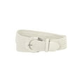 thumbnail image 1 of Cinturones de cintura tejidos para mujeres INSPIRE CHIC con hebilla de metal, cinturones trenzados anchos, blancos, 129 cm, 1 of 4