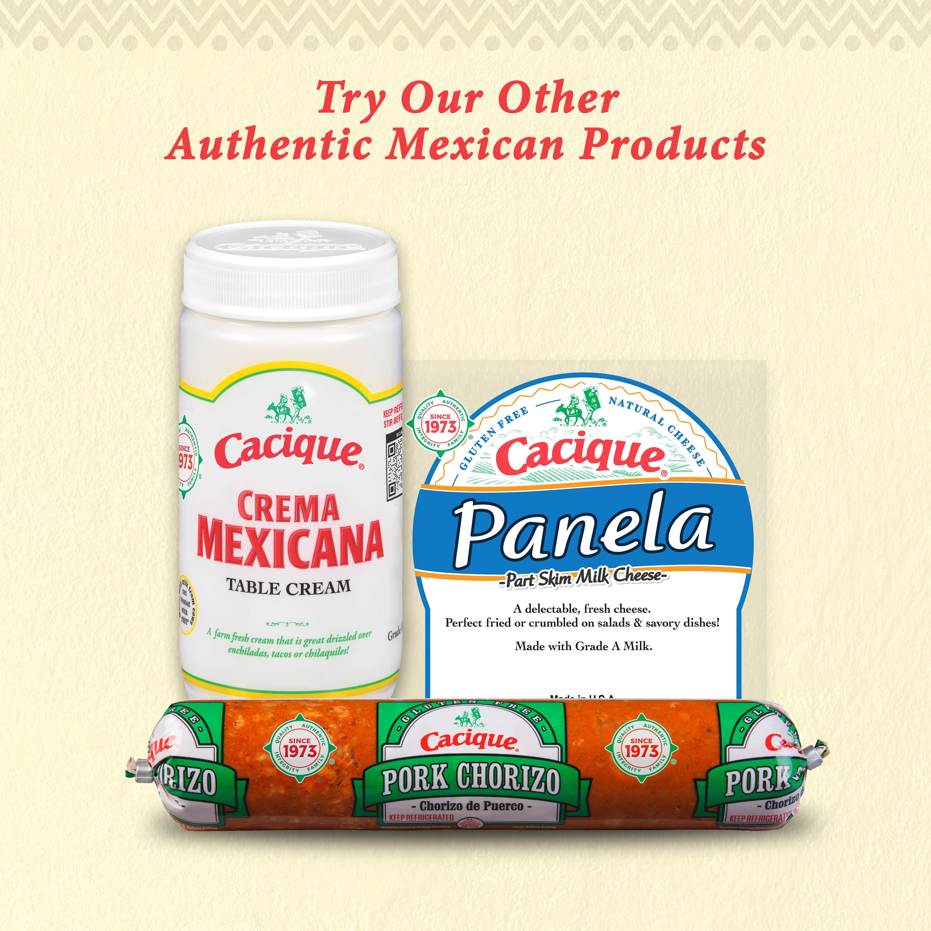 Cacique Ranchero Queso Fresco, Fresh Mexican Crumbling Cheese, Part Skim Milk, 10 oz (Refrigerated)