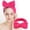 Hot Pink, variant on VJGBEGW Spa Headband for Washing Face Microfiber Makeup Headbands for Women Bow Shower Hair Band White