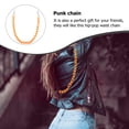 thumbnail image 4 of Creative Acrylic and Metal Jeans Chain for Decoration Orange Color Durable and Shiny 1 Pc, 4 of 8