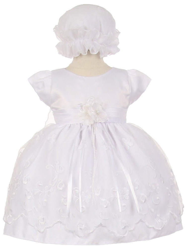 baby white occasion dress