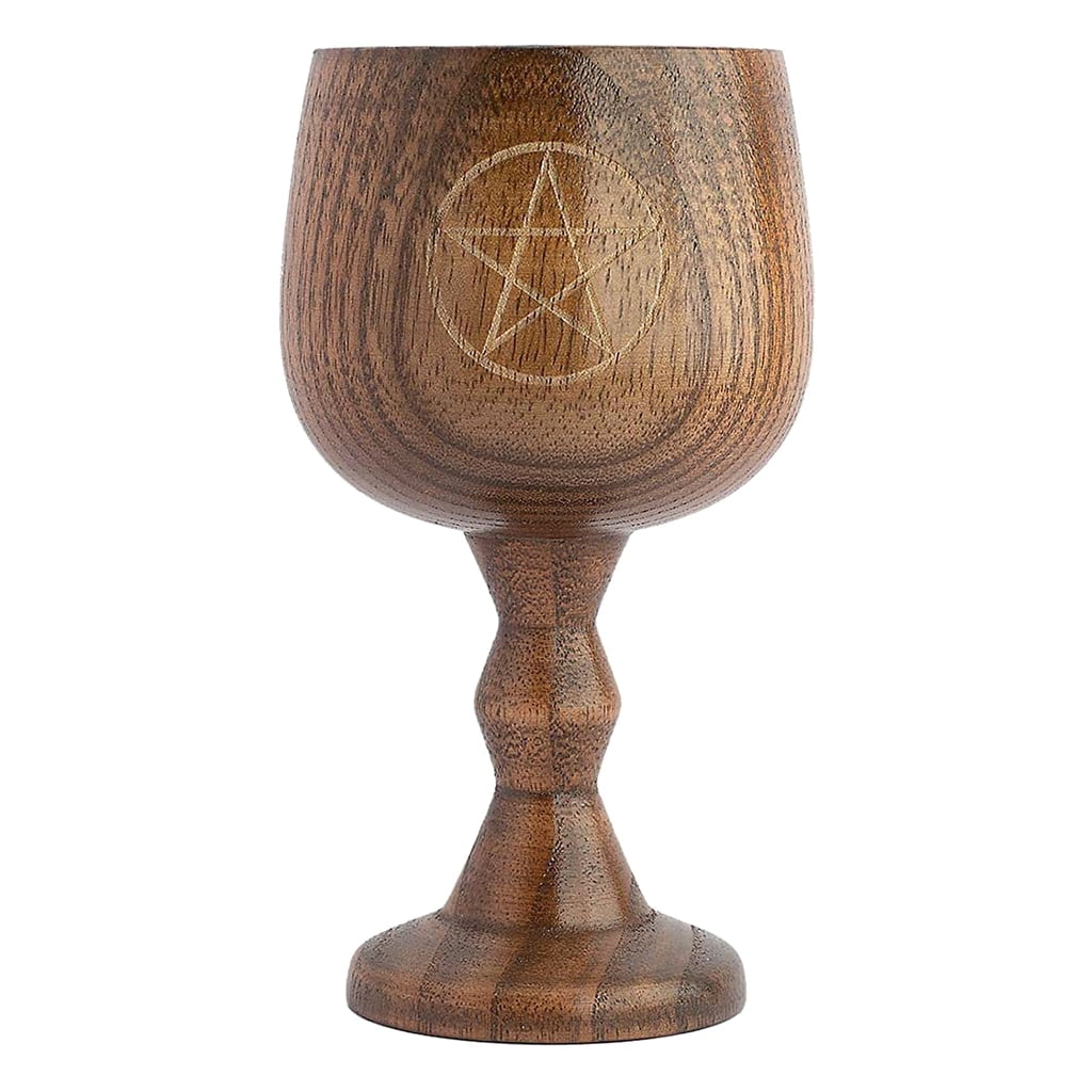 Handmade Wooden Wine Tea Cup Drinking Water Jujube Goblet Cup.~ 