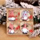 thumbnail image 3 of 12/9 piezas de copos de nieve colgantes de madera para Navidad, adornos colgantes para árbol de Navidad, decoraciones navideñas para el hogar, regalo de Navidad, Año Nuevo 2023, 3 of 5