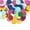 Multicolor Mix, variant on PMU Paper Balloon Confetti Gold (0.8oz/Pkg) Pkg/1