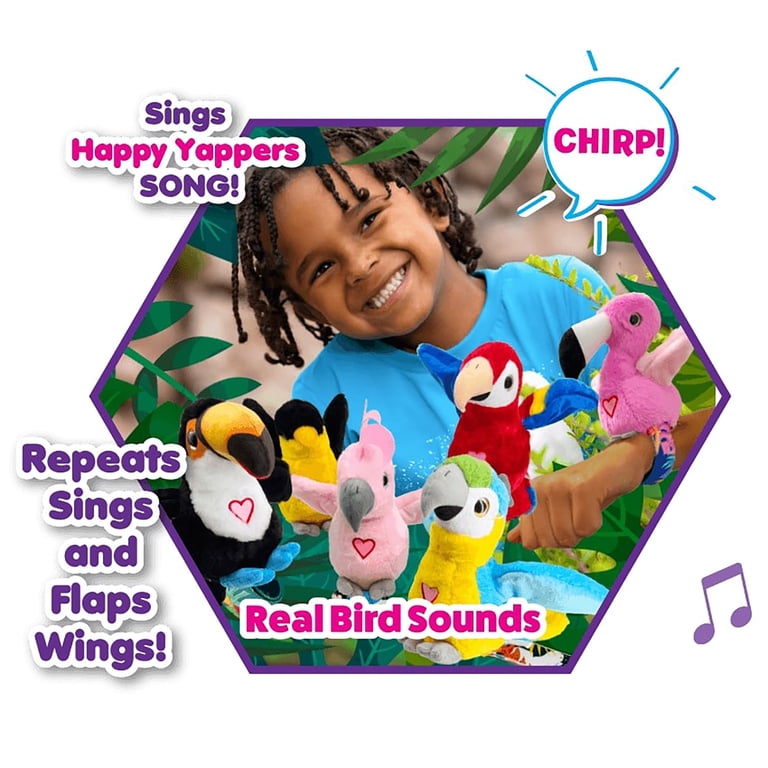 Happy Yappers Birds 2-Pack Interactive Plush Toy Set photo 5