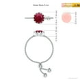 thumbnail image 4 of ANGARA Natural Multi Prong-Set 1 ct Ruby Solitaire Bolo Ring in 14K White Gold for Women (Size-6mm) | July Birthstone Jewelry for Her | Natural Ruby Rings, 4 of 9