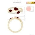 thumbnail image 5 of ANGARA Natural Three-Stone Pear Ruby Criss-Cross Ring in 14K Yellow Gold for Women (Size-6x4mm) | July Birthstone, Birthday, Anniversary, Jewelry Gift for Women | Natural Ruby Ring, 5 of 9