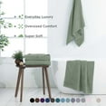 thumbnail image 2 of Martex 2-Pack Bath Sheet Set | 100% Cotton Extra Large 33" x 65" Towels | Sage, 2 of 4