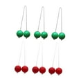 thumbnail image 2 of Vsenkes 6 Pieces Ladder Balls Backyard Game Indoor or Outdoor Activities Replacement Red and Green, 2 of 9