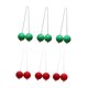 thumbnail image 2 of 6 pelotas de golf de escalera para lanzar, ideales para niños, adultos y familias, para uso en interiores y exteriores. Rojo y verde, 2 of 8