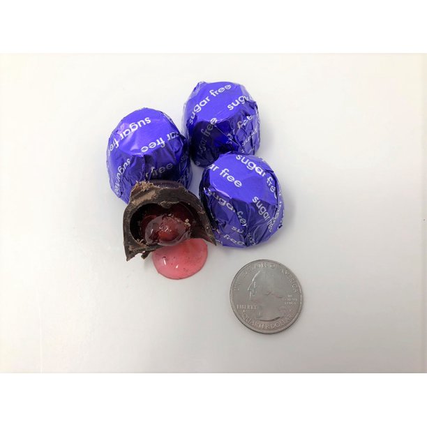 Gourmet Sugar Free Cordial Cherry Dark Chocolate Candy 1 pound liquid