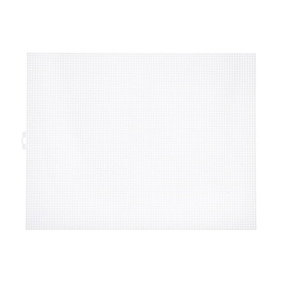 Uxcell 4Pcs 10"x13" Plastic Mesh Canvas Sheet 6 Count Needlepoint Blank Canvas for Embroidery, White