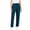Navy, variant on SBYOJLPB Women's Scrubs Pants Solid Color Elastic Waist Nursing Worker Straight Pants