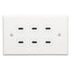 thumbnail image 5 of Toma de corriente USB tipo C de 6 puertos, toma de corriente USB de pared de amplia aplicabilidad, enchufe de salida USB para oficina comercial, 5 of 12