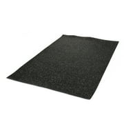 FlooringInc Premium 3/8 In. Thick Rubber Gym Flooring and Equipment Exercise Mat, 4 Ft. x 6 Ft., Gray