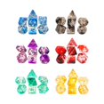 thumbnail image 2 of 7 Pieces Acrylic Polyhedral Dices Set for Tabletop Adventure Games Math Game He Qiyong unisex, 2 of 2