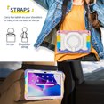 thumbnail image 6 of FJLBDE Case for Lenovo Tab M10 Plus 3rd Gen 2022 10.6 Inch with 360 Kickstand, Shoulder Strap Carrying Protective Cover, Multicolor Pink, 6 of 6