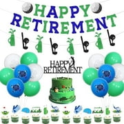 Golf Themed Retirement Party Decorations - Happy Retirement Banner, Garland, Cake Topper, Balloons for Men's Par Tee - Golf Party Supplies$$Electronics Accessories
