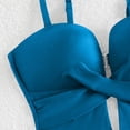 thumbnail image 6 of YTCAMLO Women's One Piece Swimsuits Beach Trendy Spaghetti Strap Cross Overs Tummy Control Bathing Suits Cheeky High Leg Swimwear, Light Blue L, 6 of 8