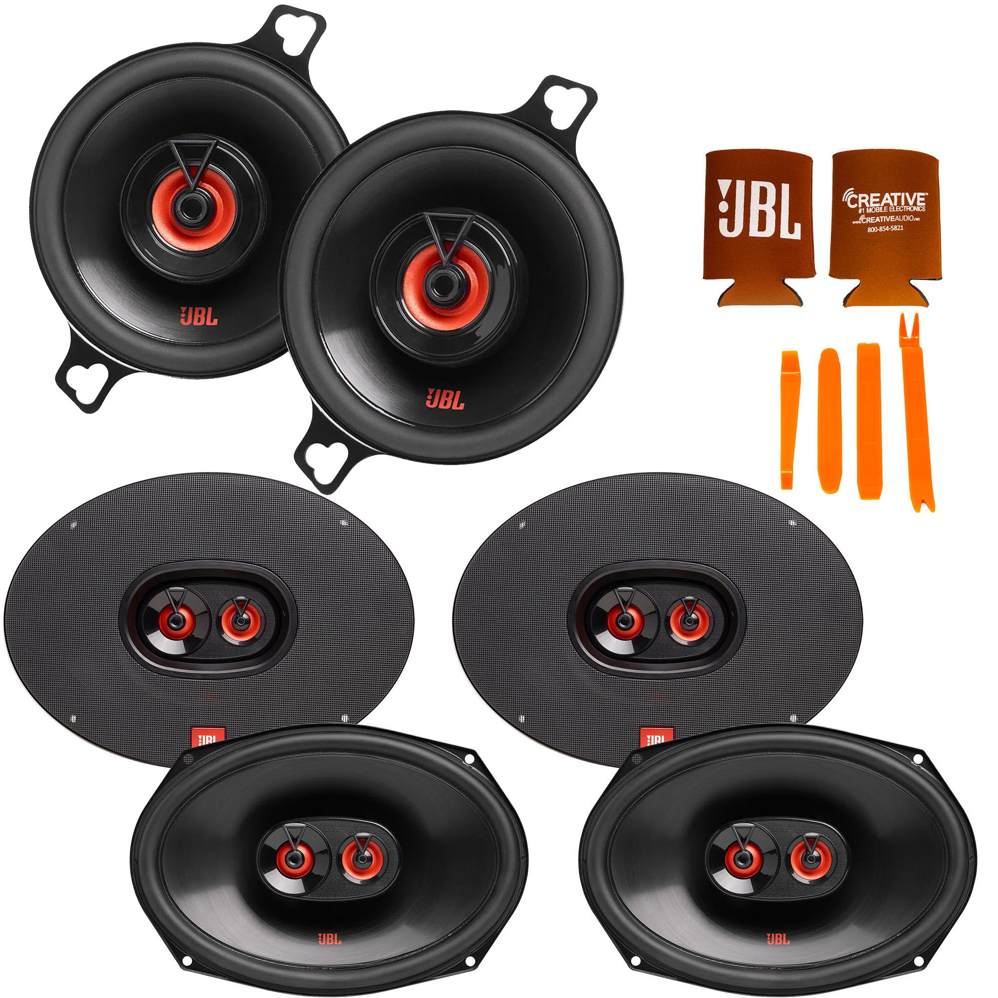 Kassér Mindre end Forkert JBL Compatible With Dodge Ram 09-20 - 2-Pairs of CLUB-9632AM 6x9" Three Way  Speakers And a pair of CLUB-322FAM 3.5" Coax Speakers - Walmart.com