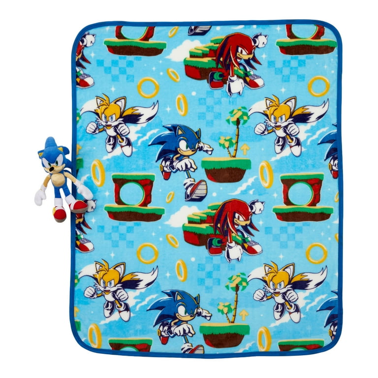 Sonic Hugger Pillow and Throw 2 Piece Giftable Set Walmart
