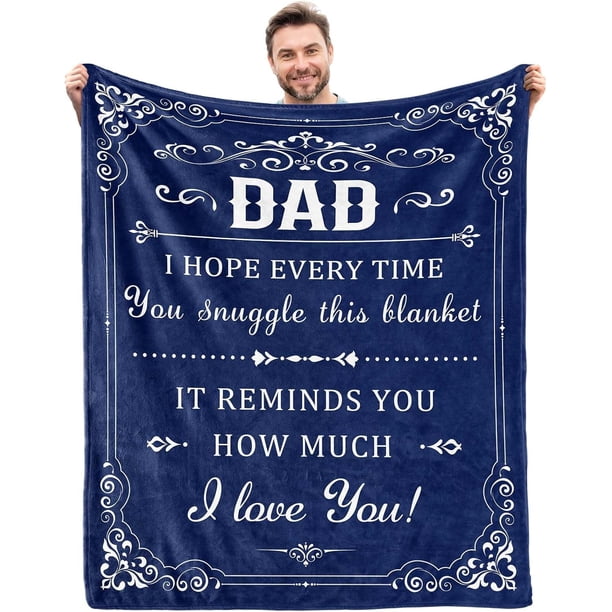 LHSHID Dad Gifts Blanket Gifts from Daughter Son Dad Birthday Gifts for Daddy Father Gifts Best Dad Gift Ideas Blanket 60"x80"