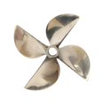 thumbnail image 3 of Jeankak Hélice, 4 aspas anticorrosión Hélice de Cobre de Alta Resistencia para lanchas rápidas de Carreras para Barcos de Gasolina de 26Cc 30Cc Ecomeon no, 3 of 5