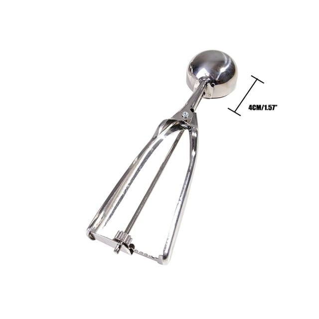 Ice Cream Spoon Stainless Steel Spring Handle Masher Cookie Scoop Kitchen Tableware Household Tableware Table Setting Dining Essentials Dining Accessories Dinnerware Serveware Meal Service Set