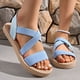 thumbnail image 1 of MKLEKYY Sandalias de Plataforma para Mujer, Sandalias de Punta Abierta A La Moda de Verano para Mujer Con Temperamento Elástico, Zapatos Transpirables 98, 1 of 4