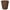 Brown Wash, variant on mDesign Small Hyacinth Round Natural Woven Garbage Wastebasket Trash Can, Black