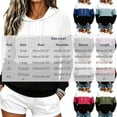 thumbnail image 4 of Asxite Women Fall Winter Tops Round Neck Long Sleeve Solid Spliced Hooded Knit Brushed Ribbed Pullover Shirts, 4 of 7