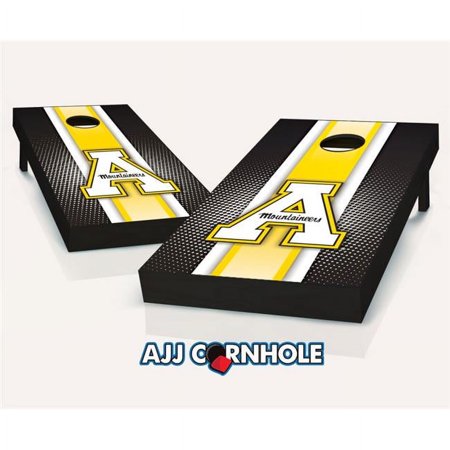 AJJCornhole App State Mountaineers Striped Theme Cornhole Set with bags - 8 x 24 x 48 in.