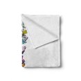 thumbnail image 2 of Letter T Soft Flannel Fleece Throw Blanket, Language of the Springtime Themed Alphabet Design with Butterflies and Letter T, Cozy Plush for Indoor and Outdoor Use, 60" x 80", Multicolor, by Ambesonne, 2 of 6