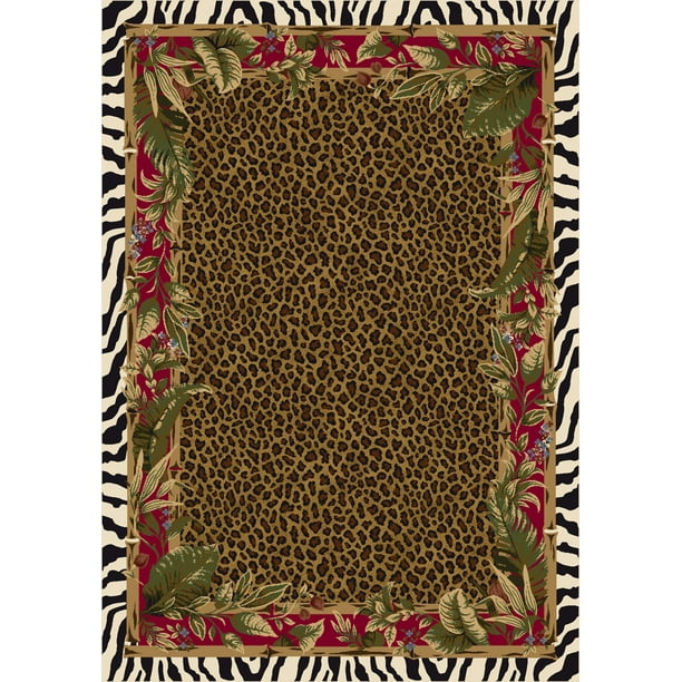 Milliken Signature Area Rug JUNGLE SAFARI RUBY Jungle Safari Ruby 3' 10