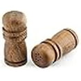 thumbnail image 3 of Acacia Wood Salt & Pepper Shakers 4 inch Tall, 3 of 4