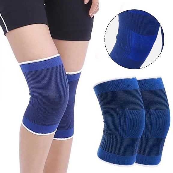 Knee Pads for - Adjustable Elastic Knee Sleeve Brace Support for Sports and Exercise 2 Pcs Protective Muscle Support Stretchy Guard Belt