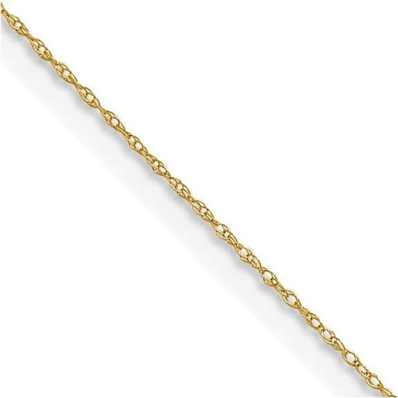 18K White Gold 18 inch 1mm Diamond-cut Spiga with Spring Ring Clasp Chain