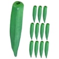 thumbnail image 4 of unbranded 12Pcs Foam Okra Artificial Vegetables Realistic For Restaurant Decor, 4 of 7