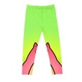 thumbnail image 4 of Kids Little Girls Leggings Butterfly Printed High Waist Ankle Length Yoga Pants Soft Lightweight Stretchy Tights Trousers 3-8 Years, 4 of 5