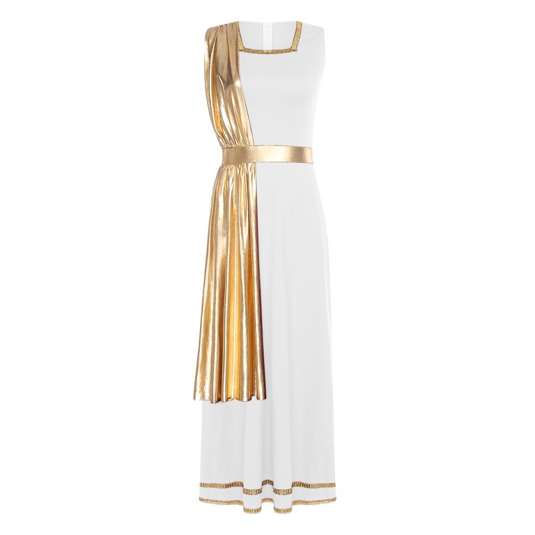gold toga dress Greek Goddess Gold Toga Halloween Costume