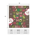 thumbnail image 4 of Logiee Ho Ho Ho Merry Christmas Print Post Letter Box Wrap Decor, Mailbox Cover Suitable for Standard Mailbox and Large Size Mailbox,Outdoor Yard Decoration-25.5x21 in, 4 of 8
