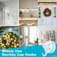 thumbnail image 7 of Audend 5 Pack Suction Cup Hooks, Heavy Duty Vacuum Removable Strong Wreath Hanger, Holds Up to 5kg (11 Lbs),Adhesive Base Included Reusable Towel Hooks for Bathrooms Window Glass Wall Door, 7 of 7