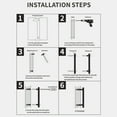 thumbnail image 6 of Holloyiver 5 Inch House Address Numbers, Easy Installation With Screw and Hardware for Flush or Floating Mount, Frosted Matte Black Acrylic Address Mailbox Numbers for Exterior, Porch, 6 of 9