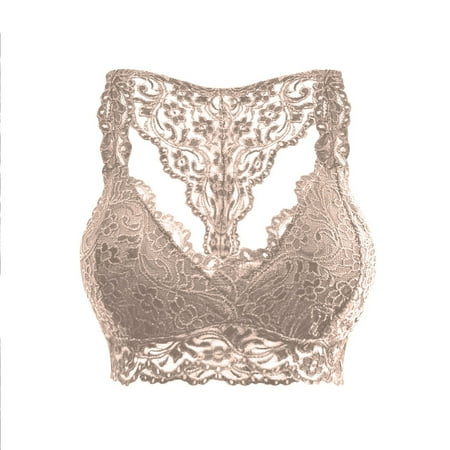 

GWAABD Everyday Bras Underwear for Women Plus Size Vest Crop Wire Bra Lingerie V Neck Lingerie S 3XL