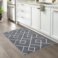 thumbnail image 6 of Danolapsi Modern Area Rug 2x3,Small Trellis Throw Rug Premium Non Slip Doormat Neutral Shag Area Rug,Non-Shedding Kitchen Sink Throw Carpet for Entry Bathroom Laundry Entrance, 6 of 9