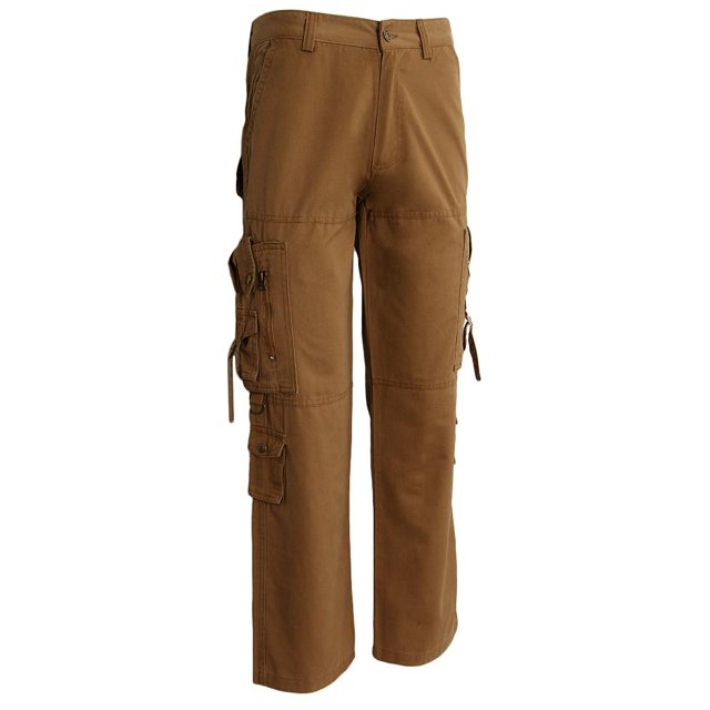 MERIGLARE Men' Pants Pantalon de Travail Multi-Poches 31 Jaune