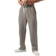 thumbnail image 2 of Men's Baggy Sweatpants Drawstring Elastic Waist Workout Running Sweat Pants with Pockets Light Brown M, 2 of 4