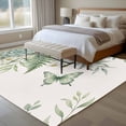 thumbnail image 4 of Area Rug for Living Room, Spring Eucalyptus Non-Slip Indoor Large Carpet for Bedroom/Dining Room, Garden Botanical Leaves Butterflies Washable Low-Profile Rectangle Floor Runner Rugs - 6 x 9 Ft, 4 of 8